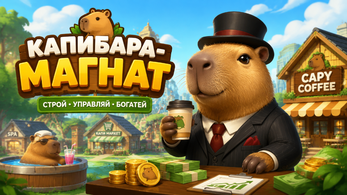 Капибара-Магнат — idle кликер про капибар
